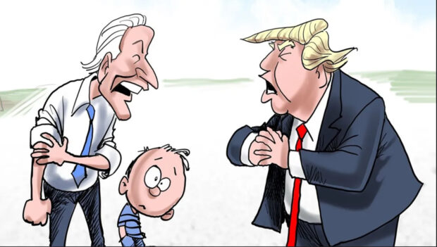 Biden vs. Trump - art by Gary Varvel
